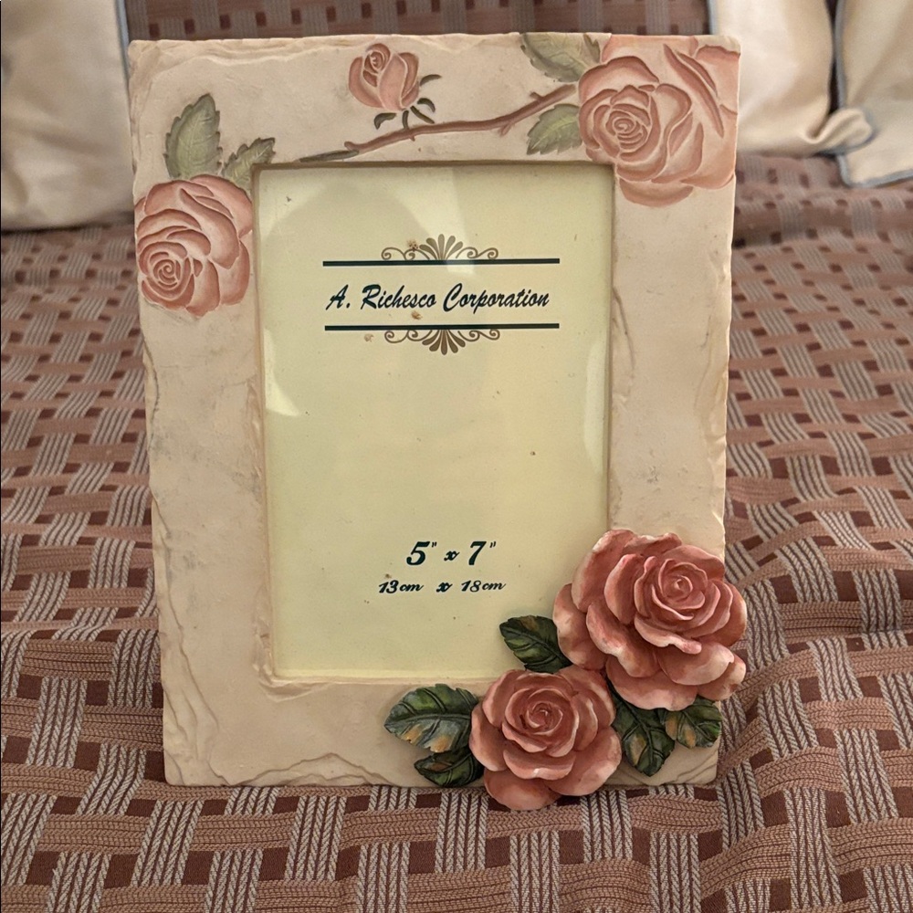 Floral Rose Picture Frame